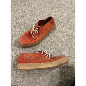Barleycorn Classic Orange/Red Learher Sneakers Made in Italy Size 9 Orig. $250